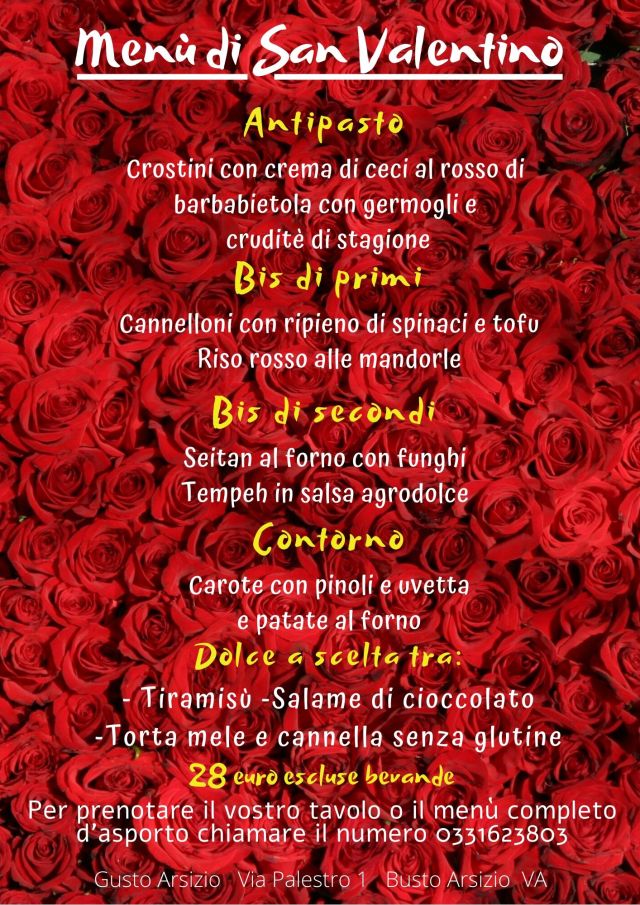 Menù di San Valentino